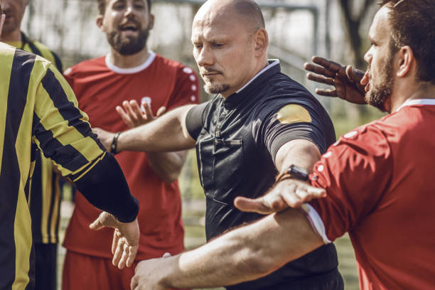 istock Soccer referee during a football match 1040440822