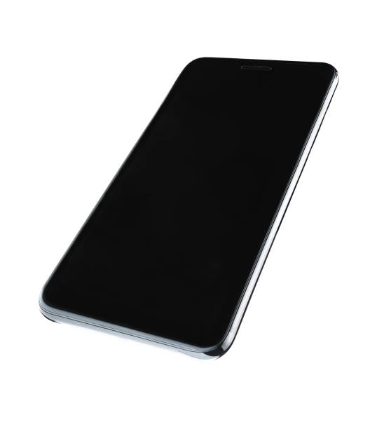 istock Modern touch screen smartphone isolated on white background with clipping path 1040448938