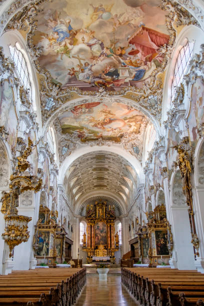 istock Steingaden Abbey, founded in 1147 (Romantic Road, Bavaria, Germany) 1040450170
