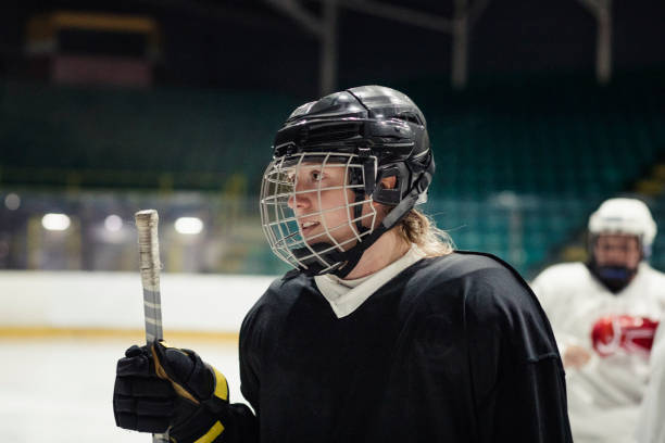 istock Headshot of a Ice Hockey Player 1040454806