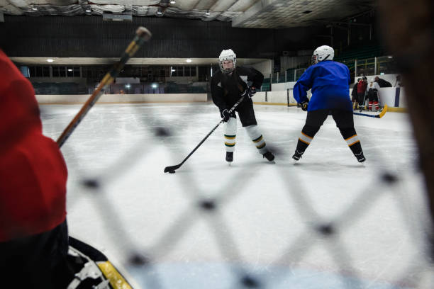 istock Skating with the Hockey Puck 1040454860