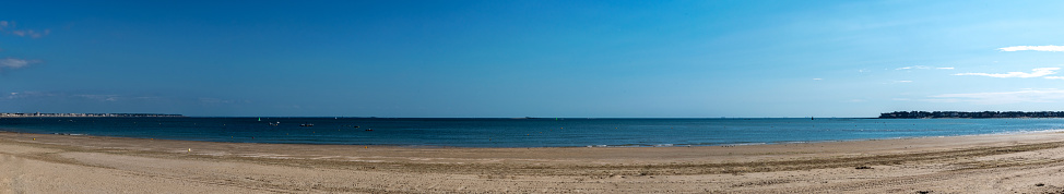 Panoramic view of the beach of La Baule Bay in France