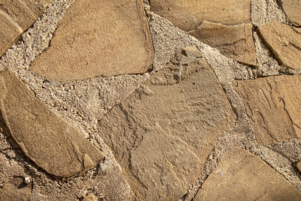 istock Floor from paving stones, irregular natural stones. Abstract background, texture image 1040465450
