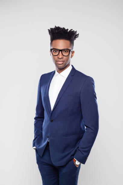 istock Handsome afro american businessman in studio 1040468832