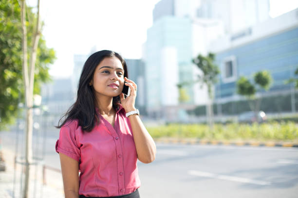 istock Businesswoman talking on mobile phone 1040469242