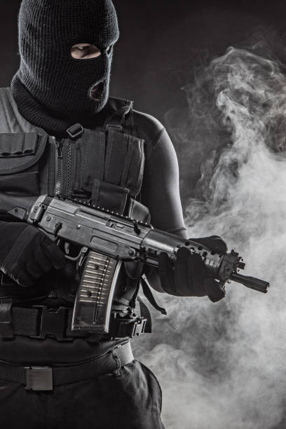 istock Male military swat security anti terror member 1040490564