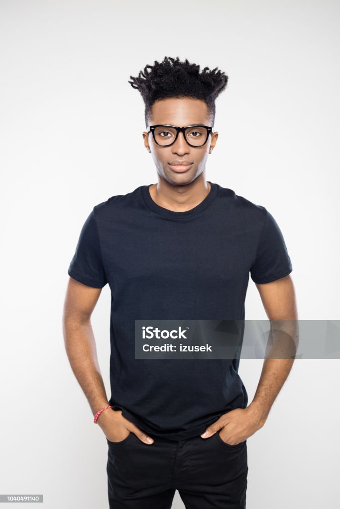 Handsome Guy With Funky Hairstyle And Nerd Glasses Stock Photo - Download Image Now - African-American Ethnicity, Black Color, T-Shirt - iStock Handsome Guy With Funky Hairstyle And Nerd Glasses Stock Photo - Download Image Now - African-American Ethnicity, Black Color, T-Shirt - iStock