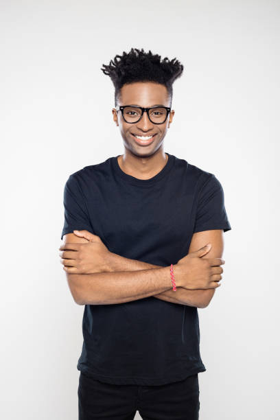 istock African man smiling with his arms crossed 1040491432