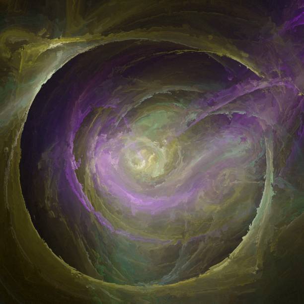 istock Digital Painting of a fractal Pattern 1040511248