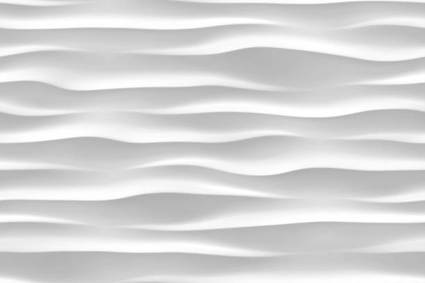 Photo of 3d white wave seamless texture