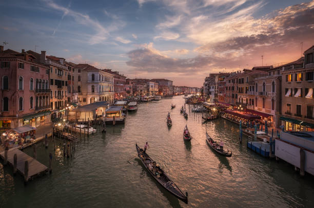 View of Venice's Grand Canal stock photo