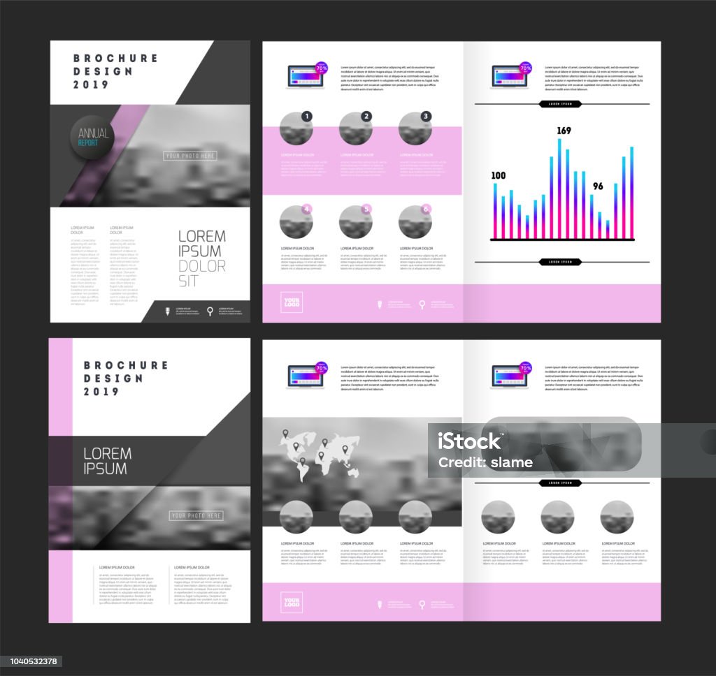 Brouchure Vector Vector Brochure Template Stock Illustration - Download Image Now ...
