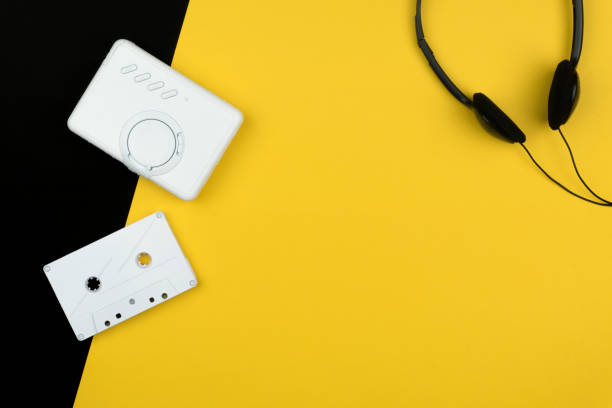 istock top view of a white audio cassette tape 1040532712