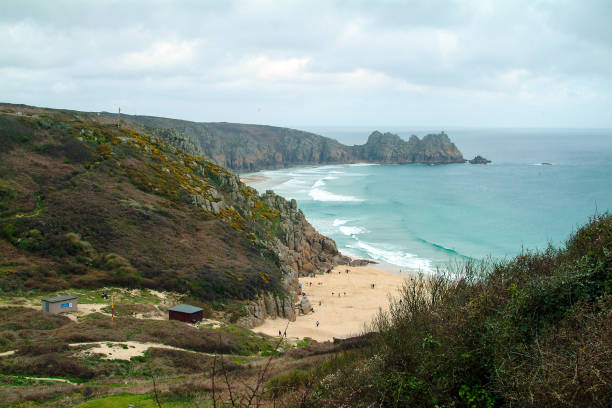 istock A view down onto the sand beach of Porthcurno in Cornwall 1040532878