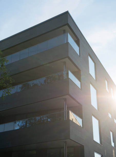 istock Facade of new modern apartment building. 1040556930