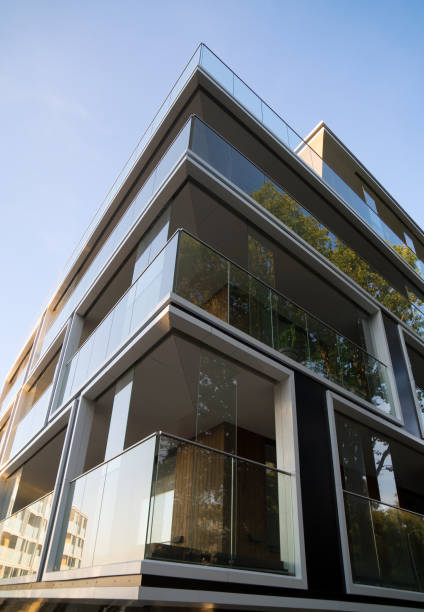 istock Facade of new modern apartment building. 1040556960