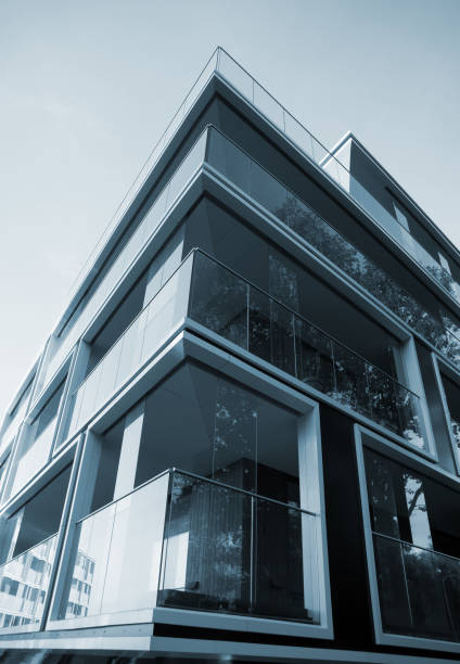 istock Facade of new modern apartment building. 1040557014