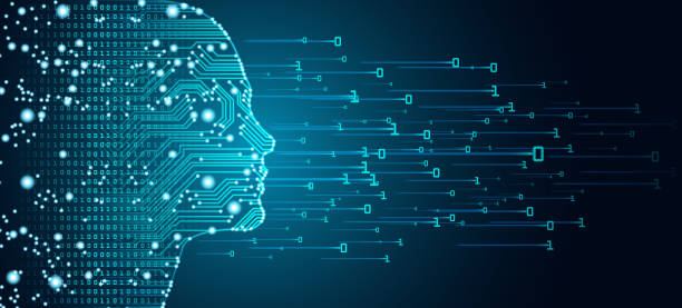 ilustrações, clipart, desenhos animados e ícones de grande conceito de dados e inteligência artificial. - artificial intelligence