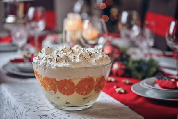 Christmas Eggnog Orange Trifle