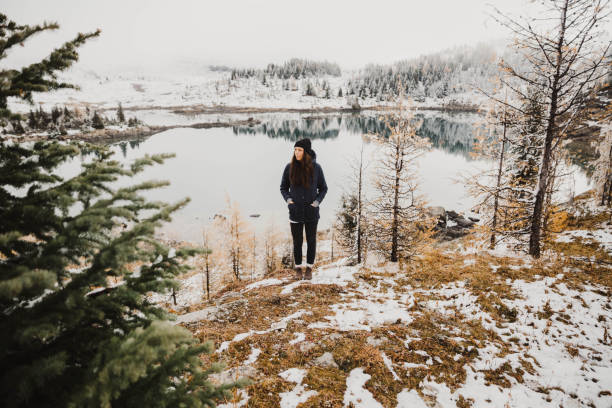 istock Female hiking in Banff 1040596780