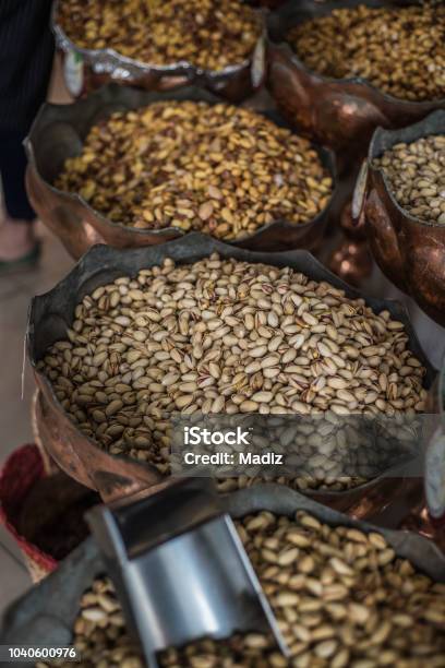 Pistachios Stock Photo - Download Image Now - Bazaar Market, Dry, Food