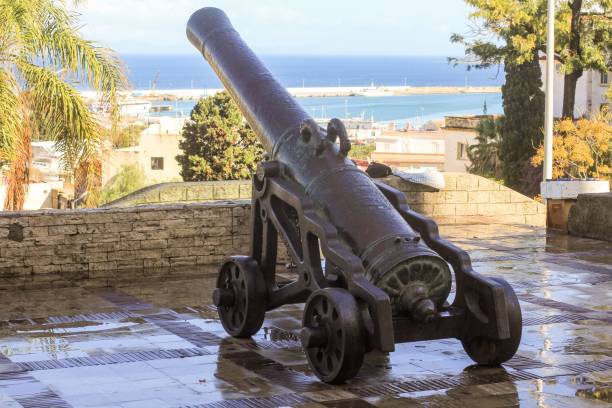 Ancient cannon heading to the sea.