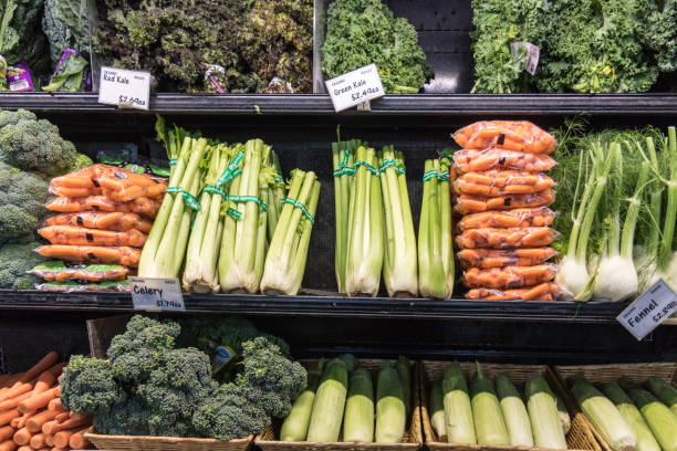 istock Vegetable gondola in a supermarket 1040613340