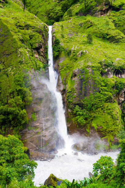 Nature view in Annapurna Conservation Area, a hotspot destination for mountaineers and Nepal's largest protected area.