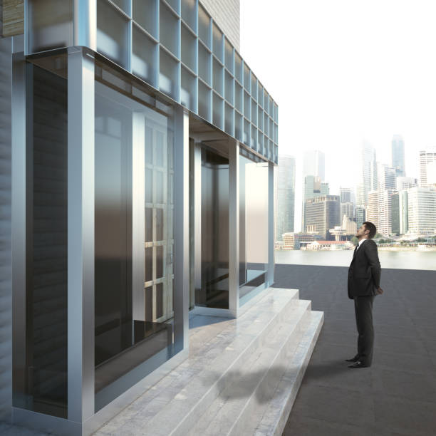 istock Businessman looking at shopfront 1040629836