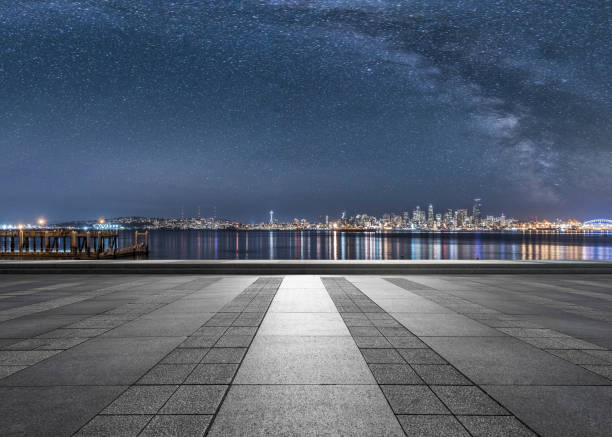 istock milky way over Seattle skyline 1040637386