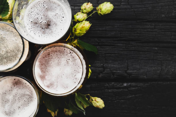 istock Beer and hop. Top View 1040641418