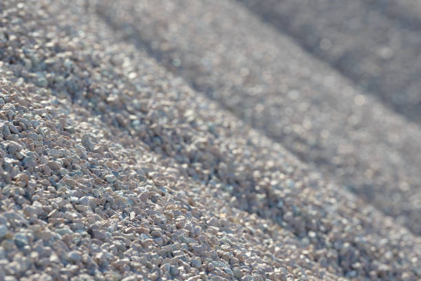 Breakstone background. Road gravel.