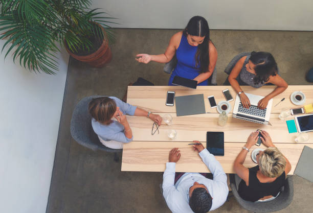 istock Business meeting shot from above. 1040665568