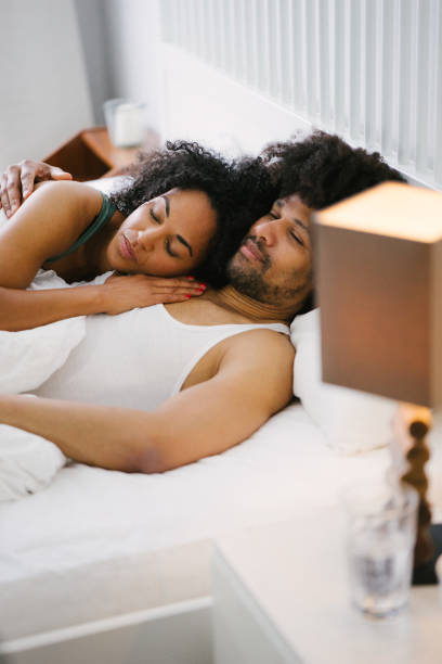 istock Young beautiful couple in bed 1040697736