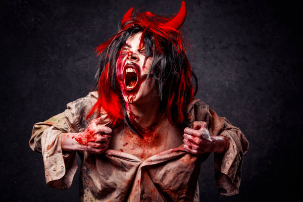 istock Angry Halloween Clown 1040704984