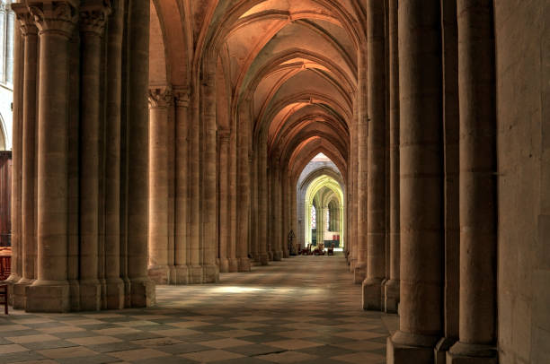 Founded in 1063, in the French city of Caen, Normandy, this Romanesque Abbey of Saint-Étienne, is also known as Abbaye aux Hommes (\