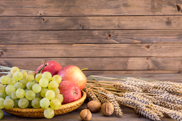 istock Fall harvest close up colorful frame or banner 1040725668