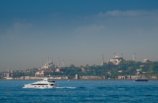 Yacht, Bosphorus and Hagia Sophia