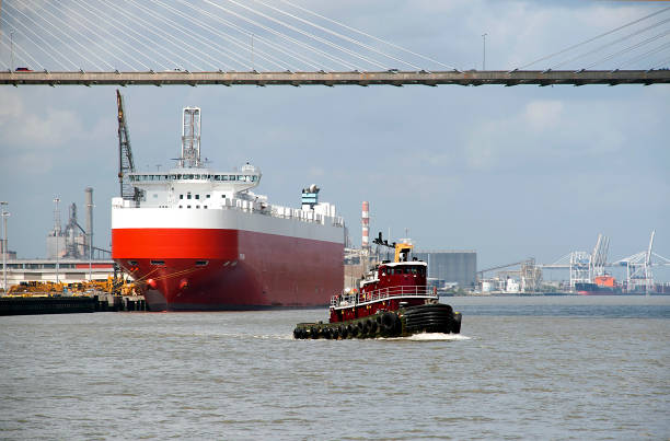 Port of Savannah stock photo