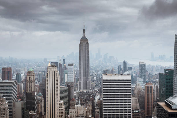 istock The Empire Sate Building unfolds a different, more powerful look in a rainy day. 1040788844
