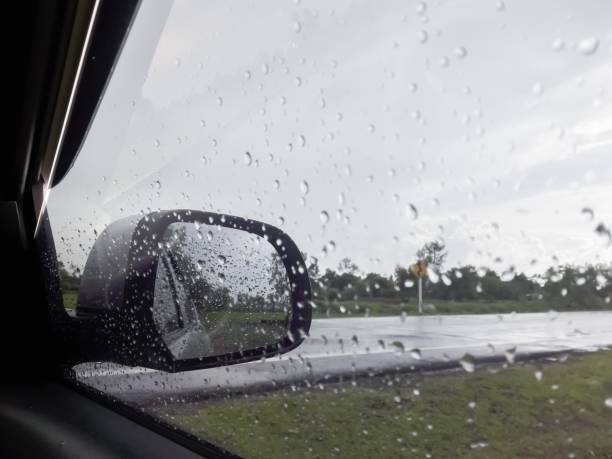 istock Water drops on car glass. 1040801438