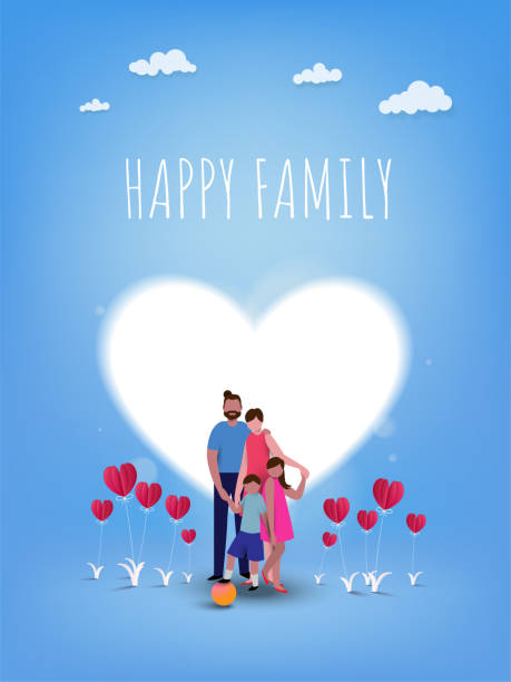 ilustrações de stock, clip art, desenhos animados e ícones de happy parents having good time with their little children. - togather