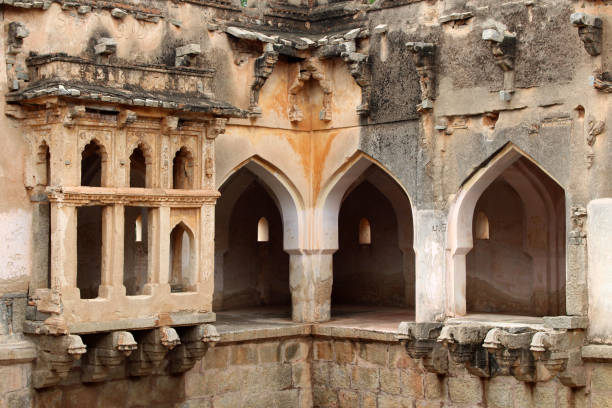 istock The beautiful architecture of Queen's Bath in Hampi. 1040802954