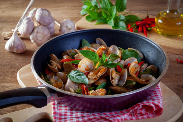 istock Fried Clams Chili,Thailand food 1040806182