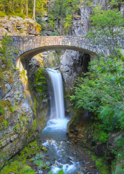 istock Christine falls bridge and waterfall 1040819756