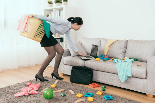 istock businesswoman is reply the E-mail and cleaning up 1040828398