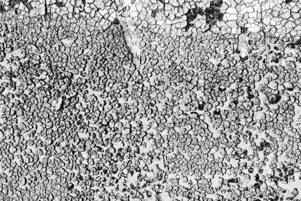 istock Texture of peeling paint from metal. 1040831190