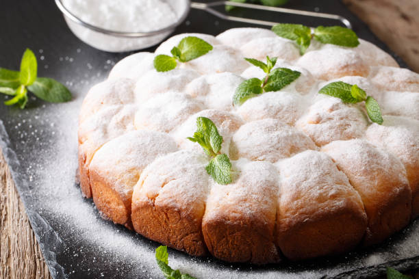 istock sweet Austrian rolls buchteln with powdered sugar close-up. horizontal 1040845420