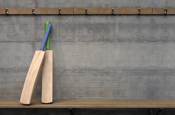 istock Cricket Bat In Change Room 1040859340
