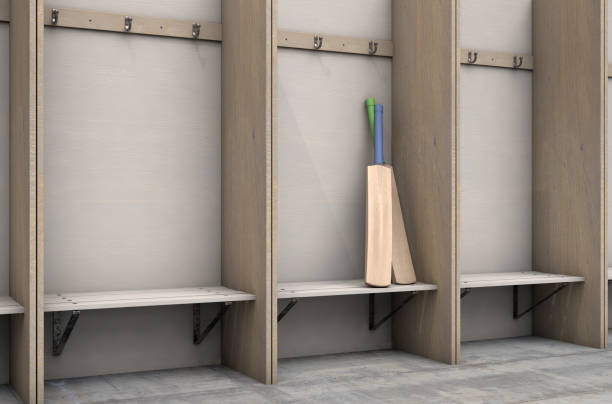 istock Cricket Bat In Change Room 1040859372